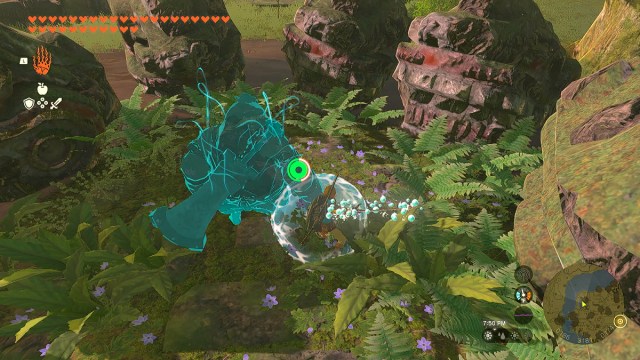 Link performs Charged Attack before the six dragons in Zelda TOTK.